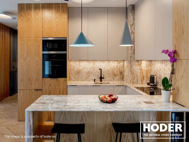 Blat kuchenny z kwarcytu naturalnego 728 - zdjęcie numer 1