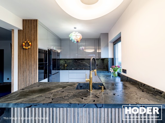 Blat kuchenny z  kwarcytu naturalnego 470 - zdjęcie numer 1