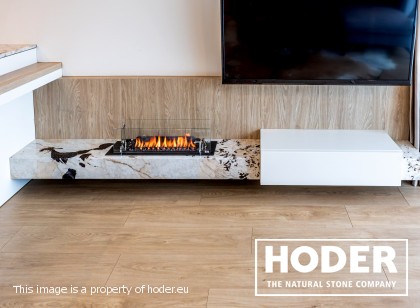 Kominek z kwarcytu naturalnego 411