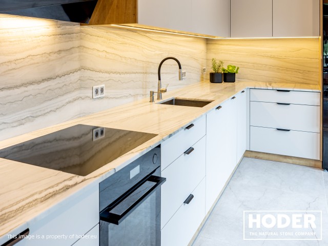 Blat kuchenny z kwarcytu naturalnego 721 - zdjęcie numer 3