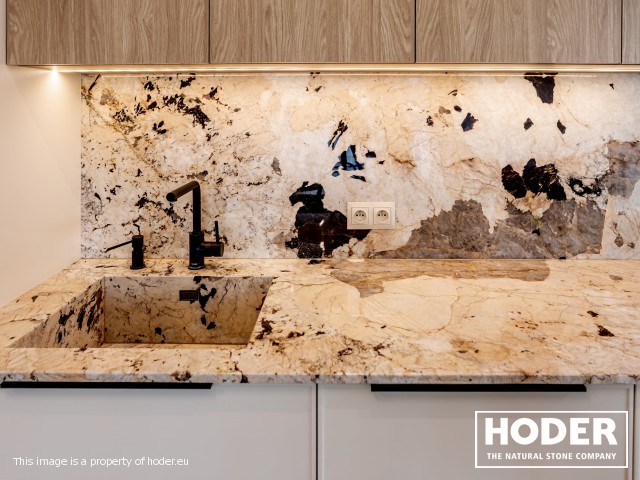 Blat kuchenny z kwarcytu naturalnego 411 - zdjęcie numer 4