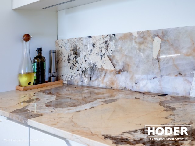 Blat kuchenny z kwarcytu naturalnego 411 - zdjęcie numer 5