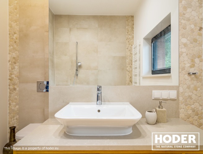 Blat łazienkowy z konglomeratu kwarcowego 8000