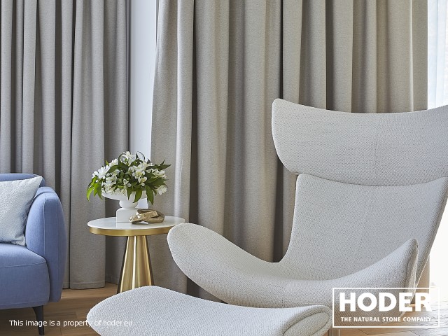 Strefa dzienna, kuchnia oraz łazienka z marmuru 129 i 156 oraz konglomeratu kwarcowego 1103 - zdjęcie numer 4