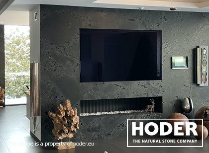 Salon z kuchnią z kwarcytu naturalnego 470