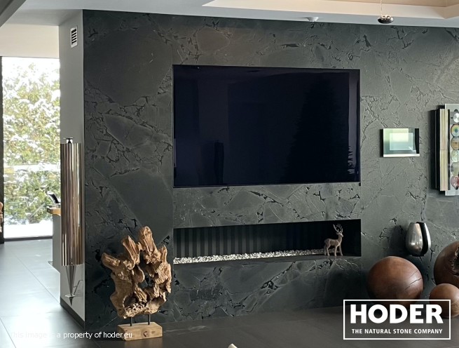 Salon z kuchnią z kwarcytu naturalnego 470
