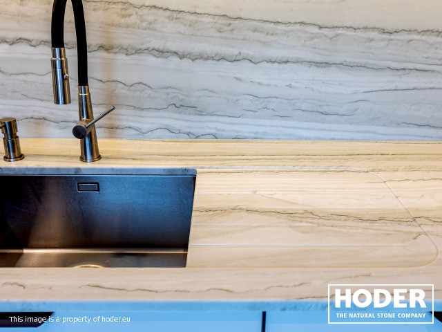 Blat kuchenny z kwarcytu naturalnego 721 - zdjęcie numer 7