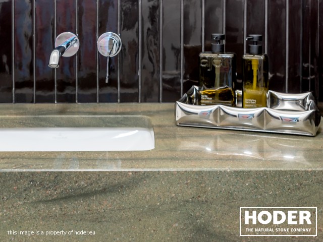 Blat łazienkowy z kwarcytu naturalnego 92 - zdjęcie numer 2