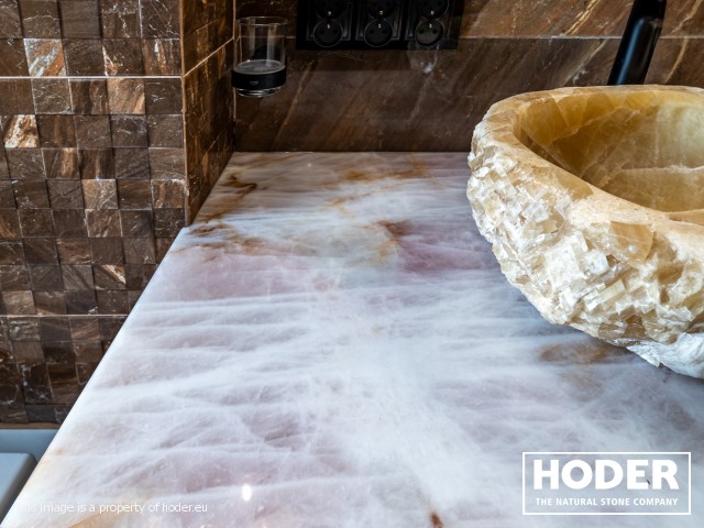 Blat łazienkowy z kwarcytu naturalnego numer 701 - zdjęcie numer 4