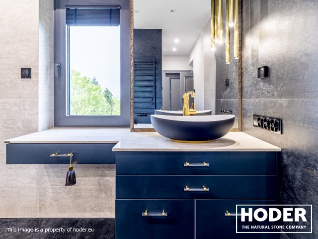 Blat łazienkowy z kwarcytu naturalnego 433 - zdjęcie numer 1