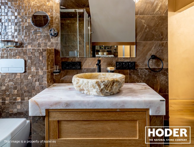 Blat łazienkowy z kwarcytu naturalnego numer 701