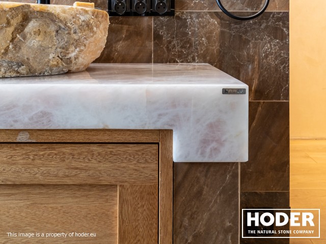 Blat łazienkowy z kwarcytu naturalnego numer 701 - zdjęcie numer 2